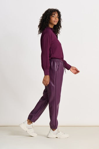 Lilac satin joggers hotsell