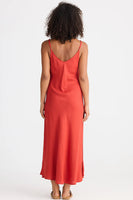 Coco Bias Cherry Linen Dress
