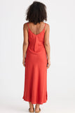 Coco Bias Cherry Linen Dress