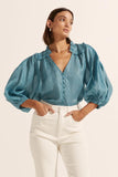 Zoe Kratzmann - Brigade Top in Sea Blue