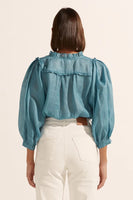 Zoe Kratzmann - Brigade Top in Sea Blue