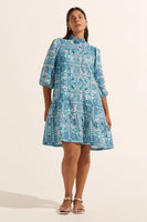 Zoe Kratzmann - Beacon Dress in Sapphire Tile