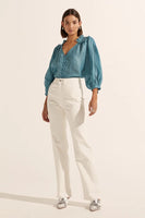 Zoe Kratzmann - Brigade Top in Sea Blue