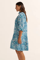 Zoe Kratzmann - Beacon Dress in Sapphire Tile
