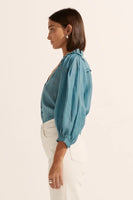 Zoe Kratzmann - Brigade Top in Sea Blue