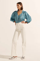 Zoe Kratzmann - Brigade Top in Sea Blue
