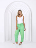 LEO BARREL JEANS - Green