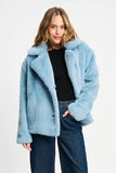 Pom Amsterdam Misty Blue Faux Fur