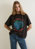 Auguste Be Good to Mother Earth Boyfriend Tee BLACK