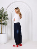 MONACO LEO BARREL JEANS INK DENIM