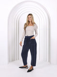 MONACO LEO BARREL CORD JEANS SMOKY NAVY