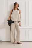 Adorne Amira Linen Singlet