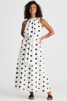 Lucia Woven Spot Dress