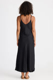 Coco Bias Black Linen Dress