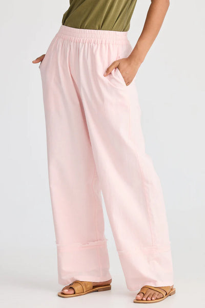 Sienna Pink Linen Pant