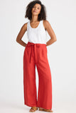 Dickens Cherry Linen Pant