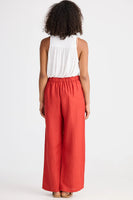 Dickens Cherry Linen Pant