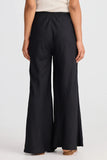 Black Linen Sicily Pant