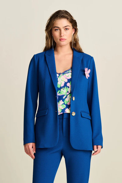 Pom Blazer Pique Ink Blue
