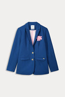 Pom Blazer Pique Ink Blue