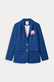Pom Blazer Pique Ink Blue
