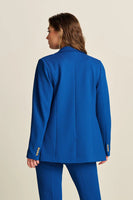 Pom Blazer Pique Ink Blue