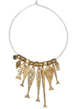 Pesci Pescato Bronze Necklace
