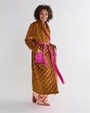 Kip & Co Quilted Velvet Robe - Pecan Delight