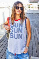 Hammill & Co - Sun Summer Tank in Grey/Navy