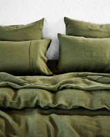 Kip & Co - Olive Linen bedding