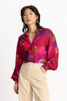 Pom Amsterdam - Blouse- Brushwork- Fiery pink