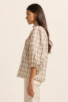 Zoe Kratzmann-Grant Top- Ivory Check