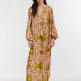 Italian Star- Billow Dress- Crocodile print