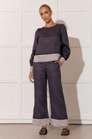 ADORNE - NISHA CROPPED CONTRAST PANT