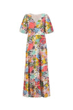 Pom Amsterdam- Charley Tropical Bouquet Dress