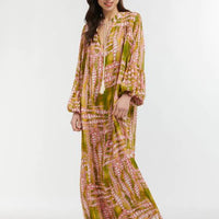 Italian Star- Billow Dress- Crocodile print