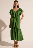 POL- Clover Ruffle Dress- Green