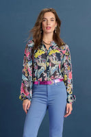 Pom Amsterdam - Blouse- Full Glow Deep Blue