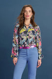 Pom Amsterdam - Blouse- Full Glow Deep Blue