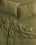 Kip & Co - Olive Linen bedding