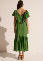 POL- Clover Ruffle Dress- Green