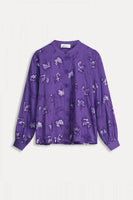 Pom Amsterdam - Blouse- French Violet Shine