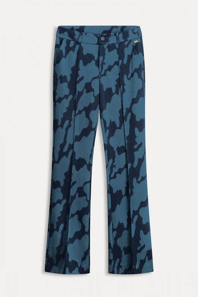 POM Amsterdam - Pants-Swirl Horizon Blue