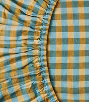 Marigold Tartan Linen Fitted Sheet