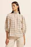 Zoe Kratzmann-Grant Top- Ivory Check