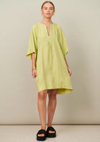 POL- Gia Linen Dress- Pistachio