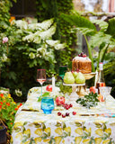 KIP & CO-  Summer Lily white Linen Tablecloth