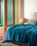 Kip & Co- Lagoon Teal Velvet Quilt