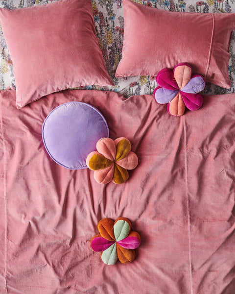 Kip & CO - Dusty Rose Velvet European Pillowcases- 2P Standard set
