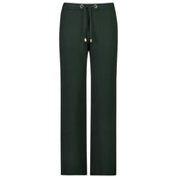 MOKÉ - ANDIE WOMEN'S WIDE LEG KNIT PANTS - HUNTER GREEN
